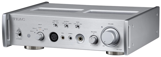 TEAC HA-507 Headphone and Preamplifier Silver 