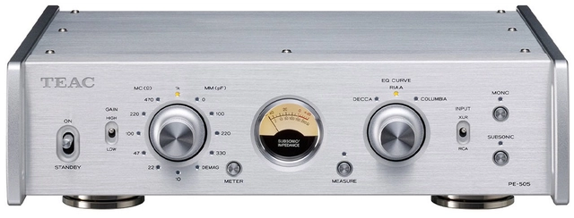 TEAC PE-505 Phono Preamplifier Silver 