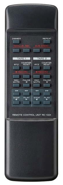 TEAC W-1200 Double Cassettedeck Black 