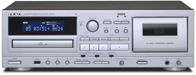 TEAC AD-850-SE CD/Cassette/USB Silver 