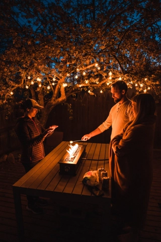 Ukiah Loom X with regulator Tabletop Gas Fire Pit