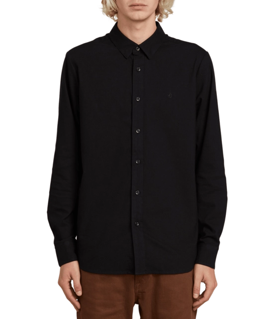 Volcom Oxford Stretch L/S New Black - S 
