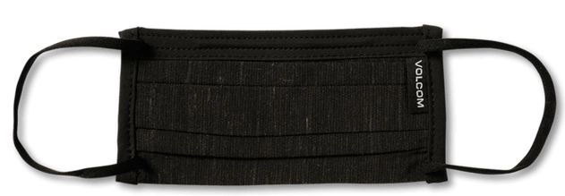 Volcom Big Youth Facemask Black On Black - One Size 