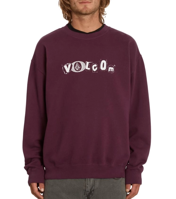 Volcom No Recess Loose Crew Mulberry - M 