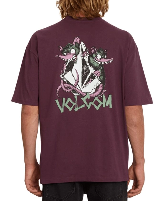 Volcom Sktratz Loose SS Tee Mulberry - XS 