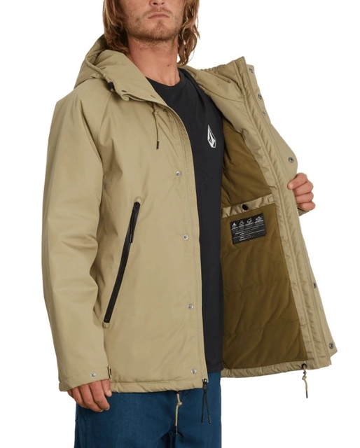 Volcom Stoke Stone Jacket Khaki - S 