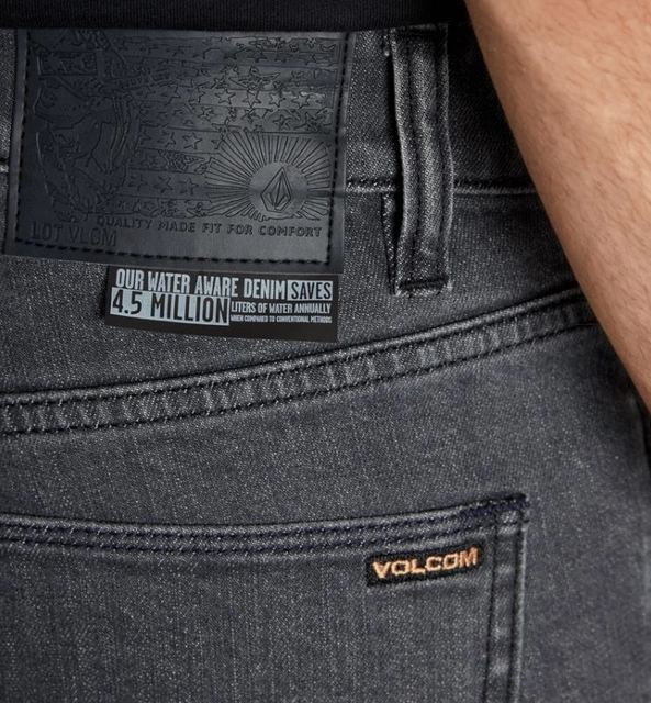 Volcom Vorta Denim Easy Enzyme Grey - 26/30 
