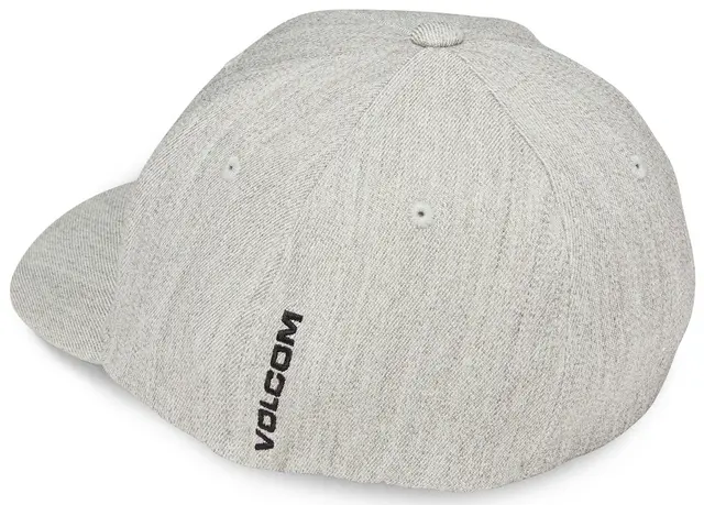 Volcom Full Stone Hthr Flexfit Hat Grey Vintage - S/M 