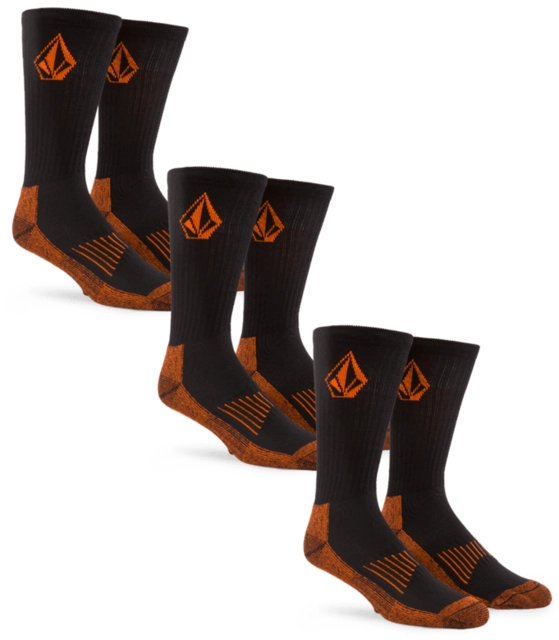 Volcom Workwear Sock 3-pack Black - One Size 