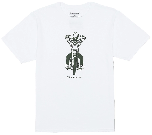Volcom Stone Drifter SS Tee White - S 