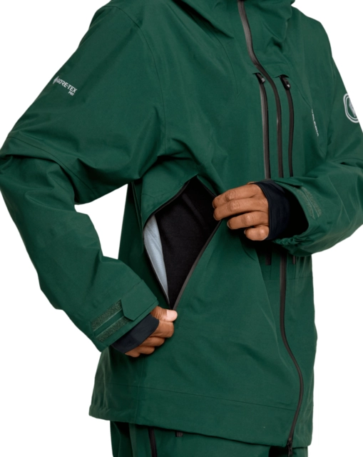 Volcom Anyox Guide Gore Pro Shell Jkt Black Green - L 