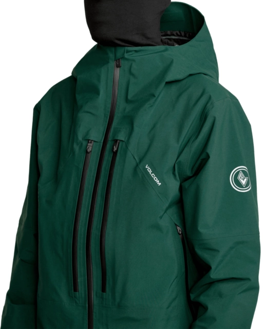 Volcom Anyox Guide Gore Pro Shell Jkt Black Green - L 
