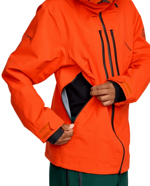 Volcom Anyox Guide Gore Pro Shell Jkt Orange Shock - M 