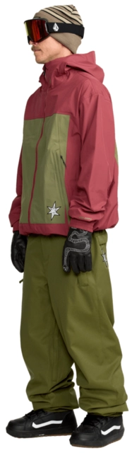 Volcom Arthur 20K Pant Dark Olive - L 