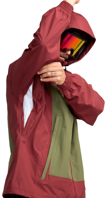 Volcom Arthur 3L Jacket Burnt Red - L 