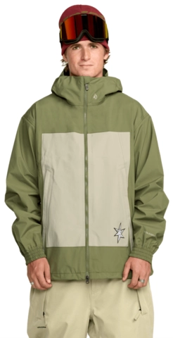 Volcom Arthur 3L Jacket Dark Olive