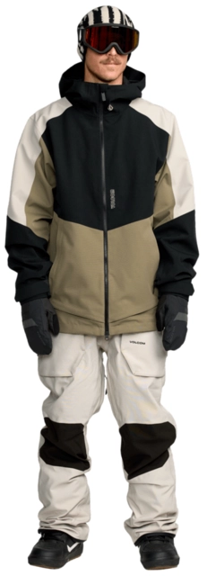 Volcom Roan Bib Overall Stone - L 