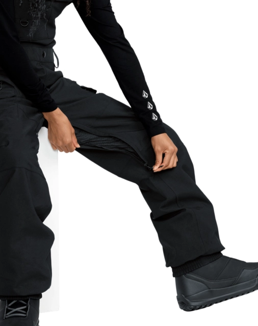 Volcom Creston 3D Stretch Bib Overall Black - L 