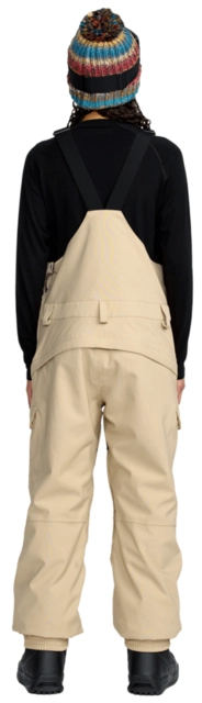 Volcom Creston 3D Stretch Bib Overall Oatmeal - L 