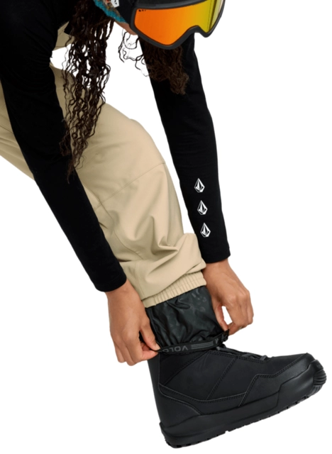 Volcom Creston 3D Stretch Bib Overall Oatmeal - L 