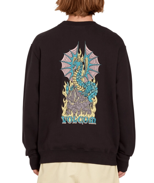 Volcom Alstone Crew Black - S 