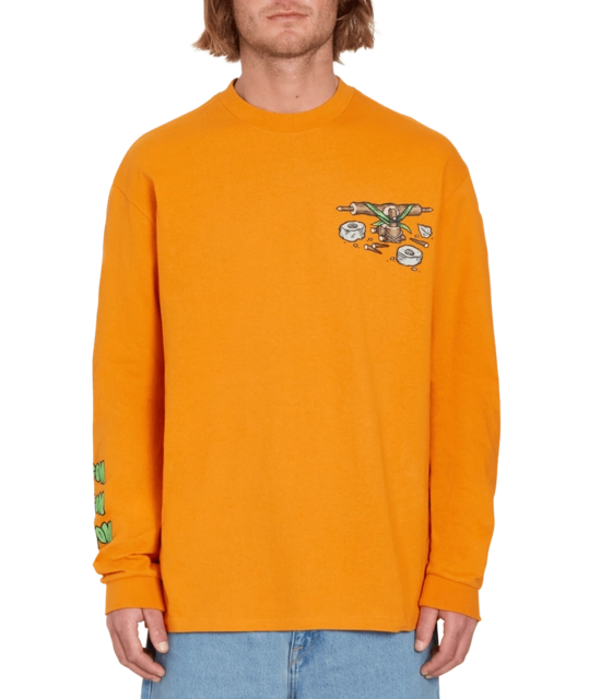 Volcom FA Todd Bratrud LS Tee Saffron - S 