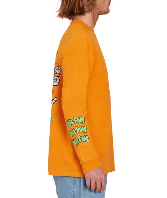 Volcom FA Todd Bratrud LS Tee Saffron - S 