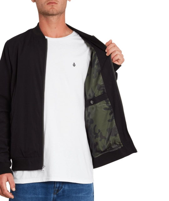 Volcom Burnward Jacket Black Combo - S 