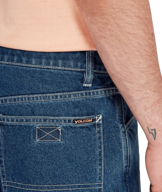 Volcom Labored Denim Utility Short Indigo Ridge Wash - 30 