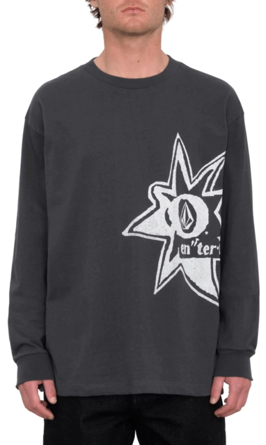 Volcom V Ent Stone Burst LS Tee Stealth - M 