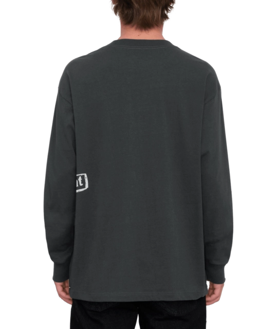 Volcom V Ent Stone Burst LS Tee Stealth - M 