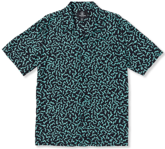 Volcom Asphalt Beach SS Black - L/12år 