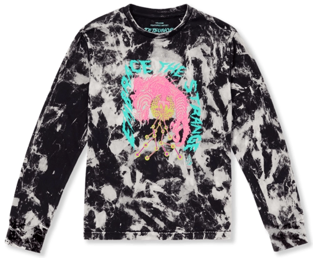 Volcom FA Tetsunori LS Tee Black White - L/12år 