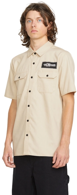 Volcom Ent SS Pale Khaki - M 
