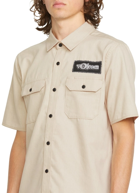 Volcom Ent SS Pale Khaki - M 