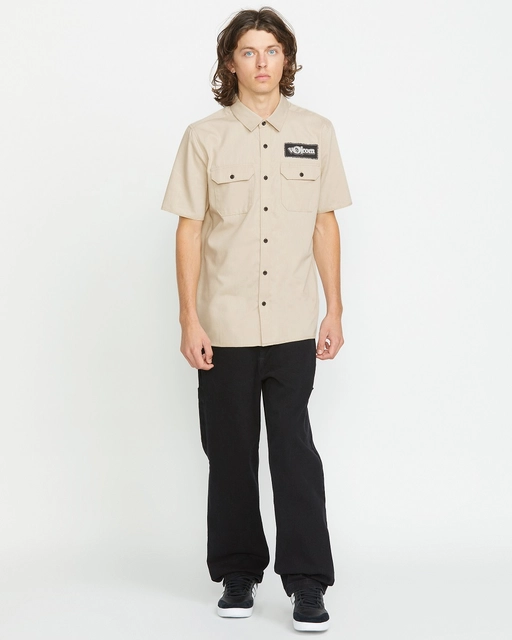 Volcom Ent SS Pale Khaki - M 