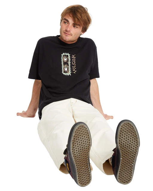 Volcom Eye Rust Loose SS Tee Black - S 