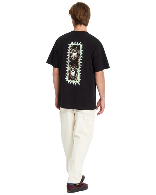 Volcom Eye Rust Loose SS Tee Black - S 