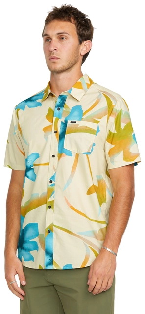Volcom Tracers Floral SS Light Beige - M 