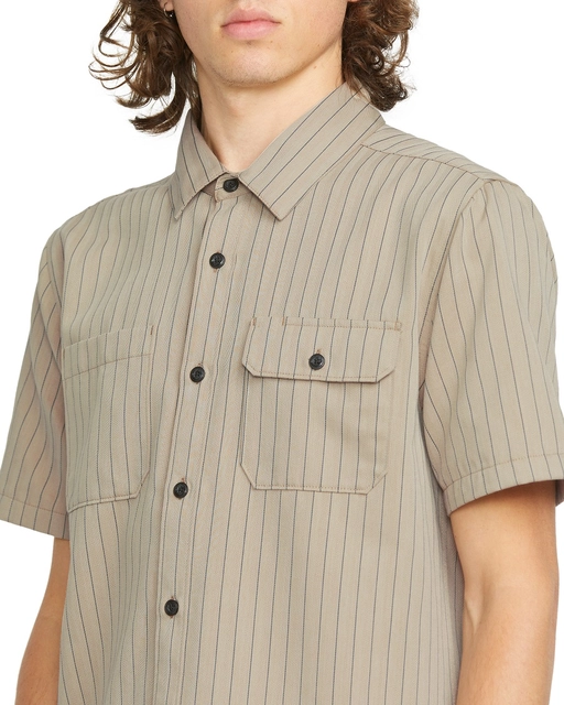 Volcom Trade Stone SS Light Khaki - M 