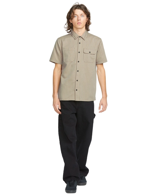 Volcom Trade Stone SS Light Khaki - M 