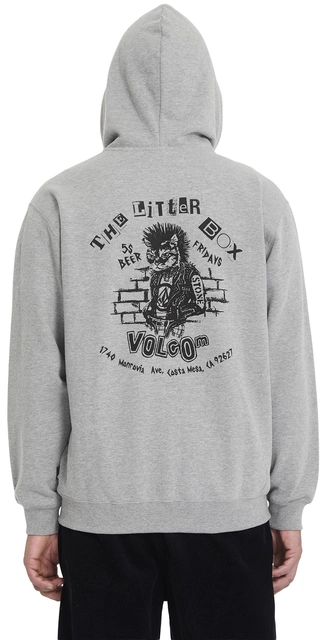 Volcom Catastrophy Zip Heather Grey - L 