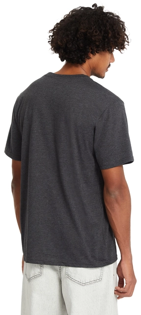 Volcom Circle Blanks HTH SS Tee Heather Black - L 