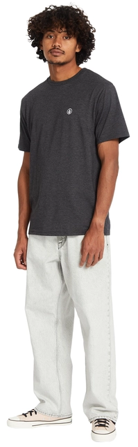 Volcom Circle Blanks HTH SS Tee Heather Black - L 