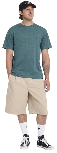 Volcom Circle Blanks HTH SS Tee Rifle Green - L 
