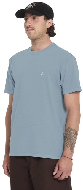 Volcom Solid Stone Emb SS Tee Tradewinds - L 
