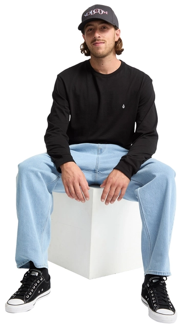 Volcom Stone Blanks Basic LS Tee Black - L 