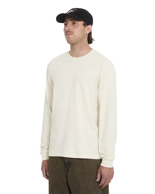 Volcom Stone Blanks Basic LS Tee Dirty White - M 