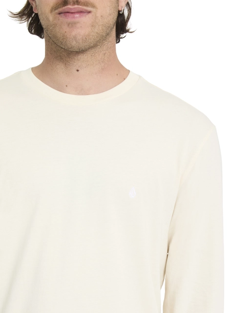 Volcom Stone Blanks Basic LS Tee Dirty White - M 