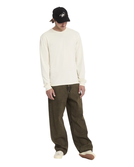 Volcom Stone Blanks Basic LS Tee Dirty White - M 